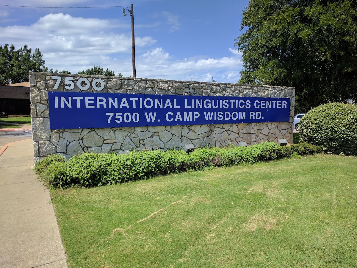 Entrance sign to the International Linguistic Center