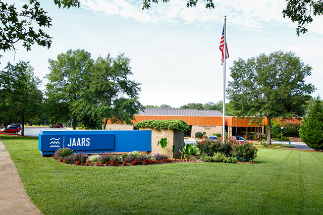 Entrance sign to the Jaars Center